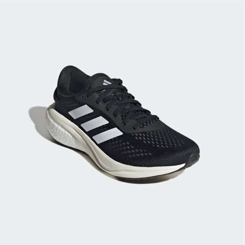 NEW ADIDAS womens supernova 2 running shoes in core black/cloud white/grey six - Picture 2 of 6